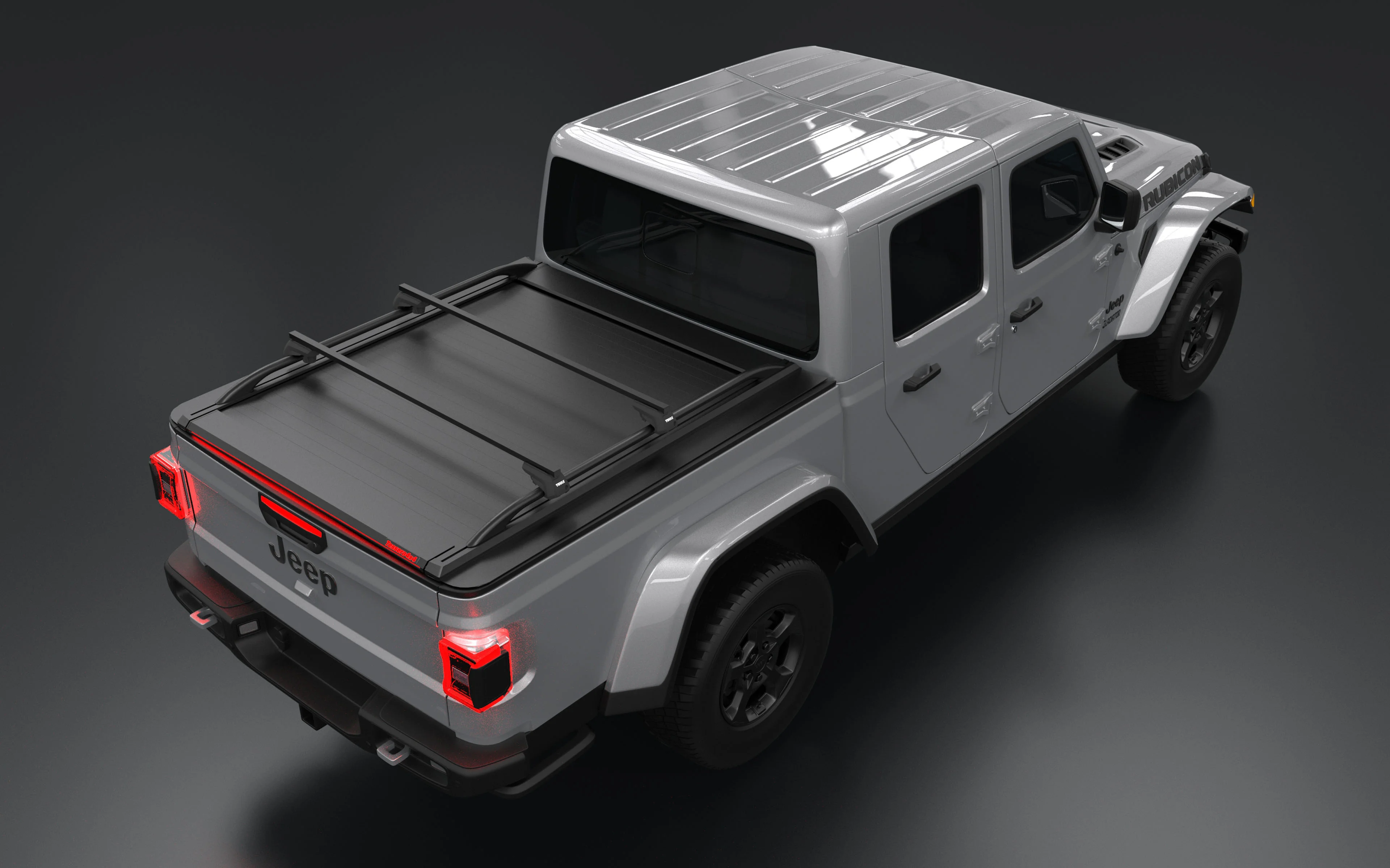 DNA Motoring Copertura Rigida Pieghevole 3 Parti Per Jeep Gladiator 2020+, Letto 1.5m, Senza Binario Utilità