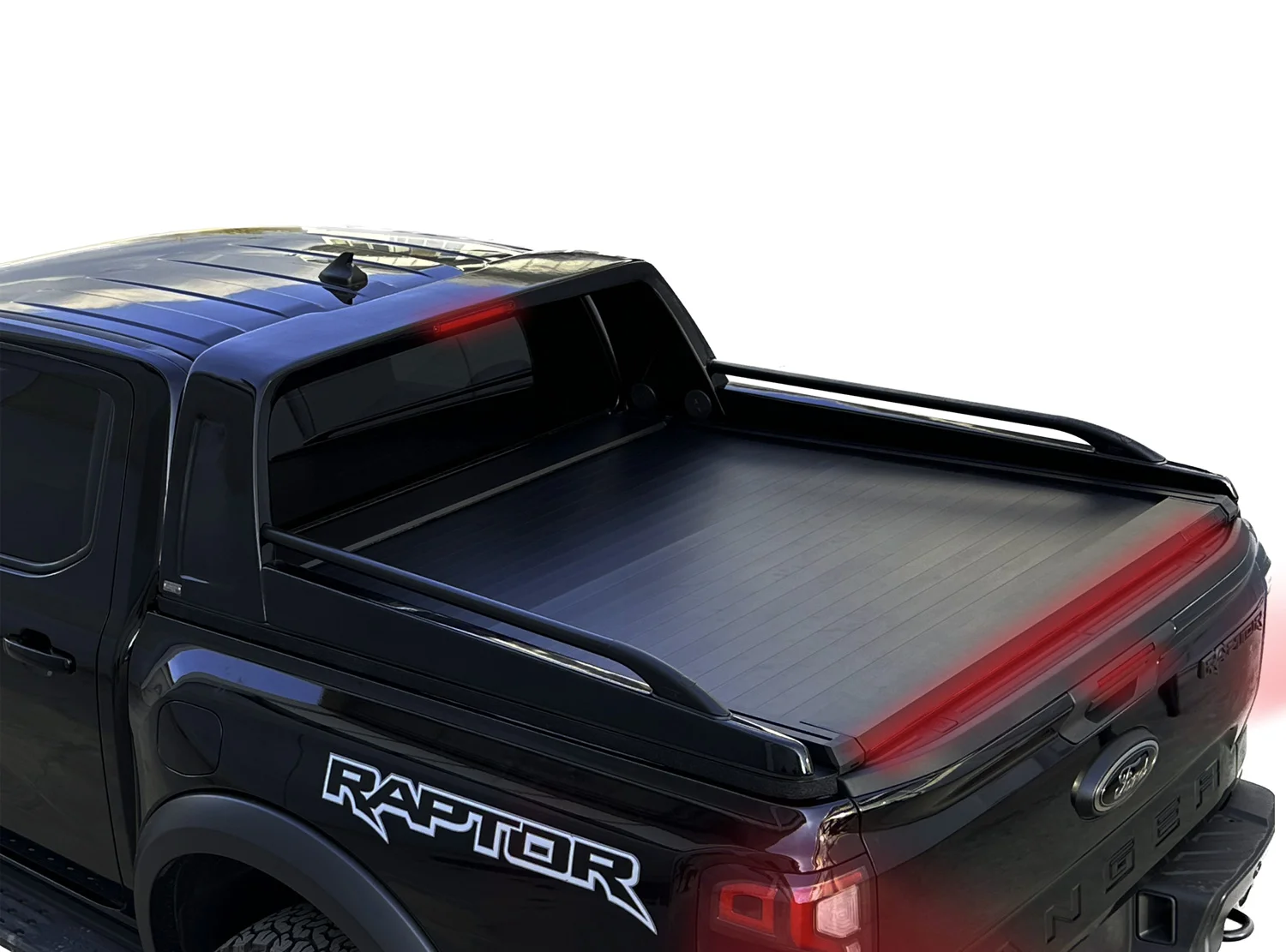 Arceau de Securité en polyester avec mains courantes en noir mat (RB 4400 FIB BLACK) Ford Ranger 2012+ 2016+ 2020+